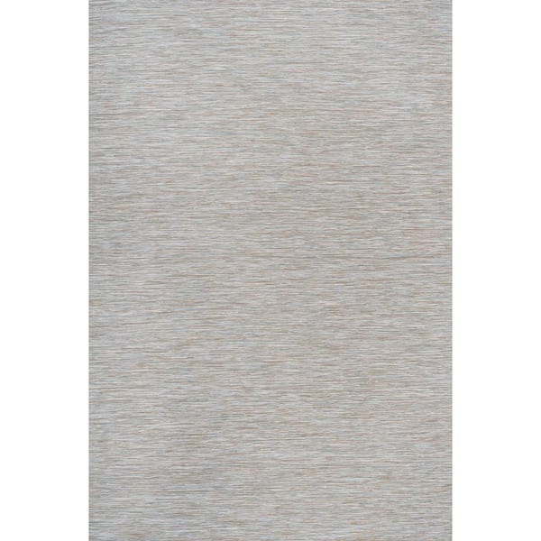 Ethan Modern Flatweave Solid Gray 4 ft. x 6 ft. Indoor/Outdoor Area Rug