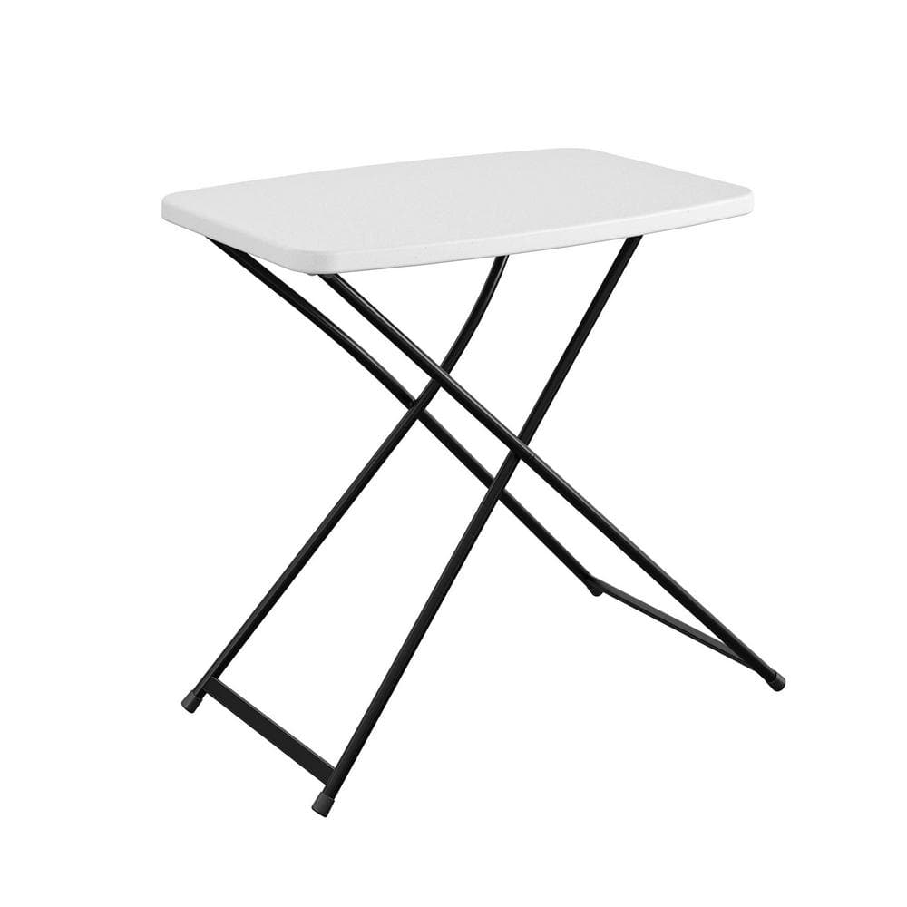 Cosco Adjustable 18 in. L, Rectangle Plastic Folding Table