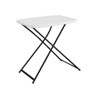 Adjustable 18 in. L, Rectangle Plastic Folding Table