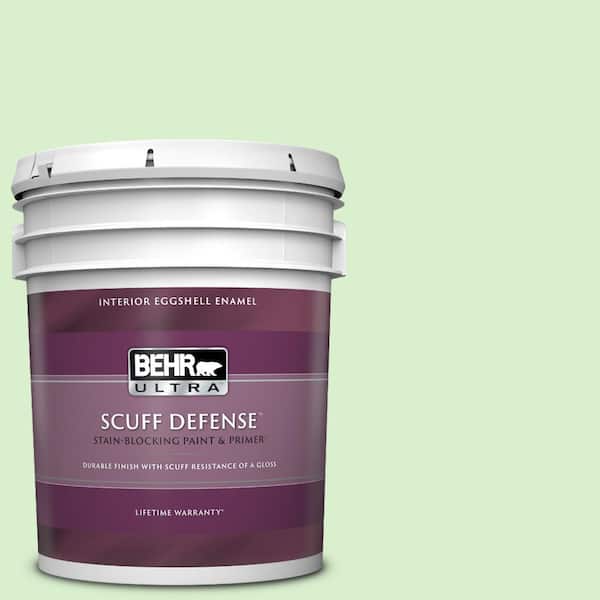 BEHR ULTRA 5 gal. #430A-2 Seafoam Spray Extra Durable Eggshell Enamel Interior Paint & Primer