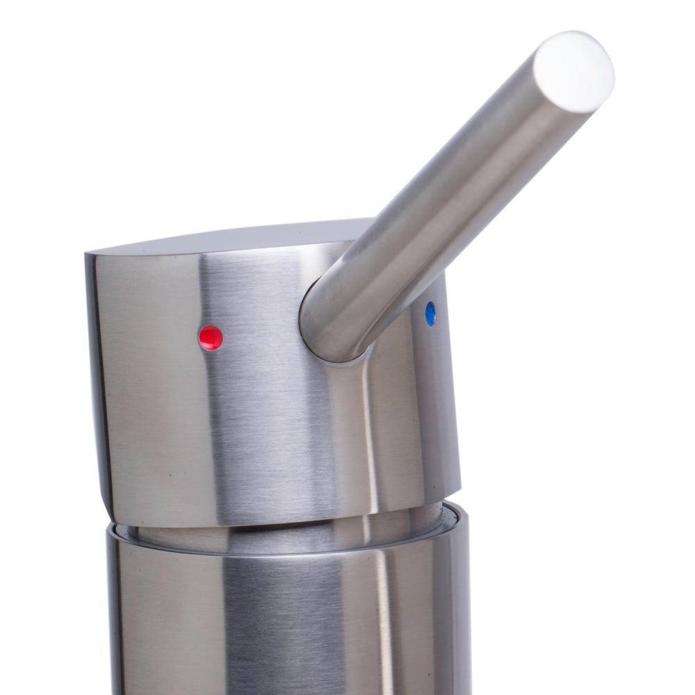 Brushed Stainless Steel Pull-Out Spray Kitchen Faucet