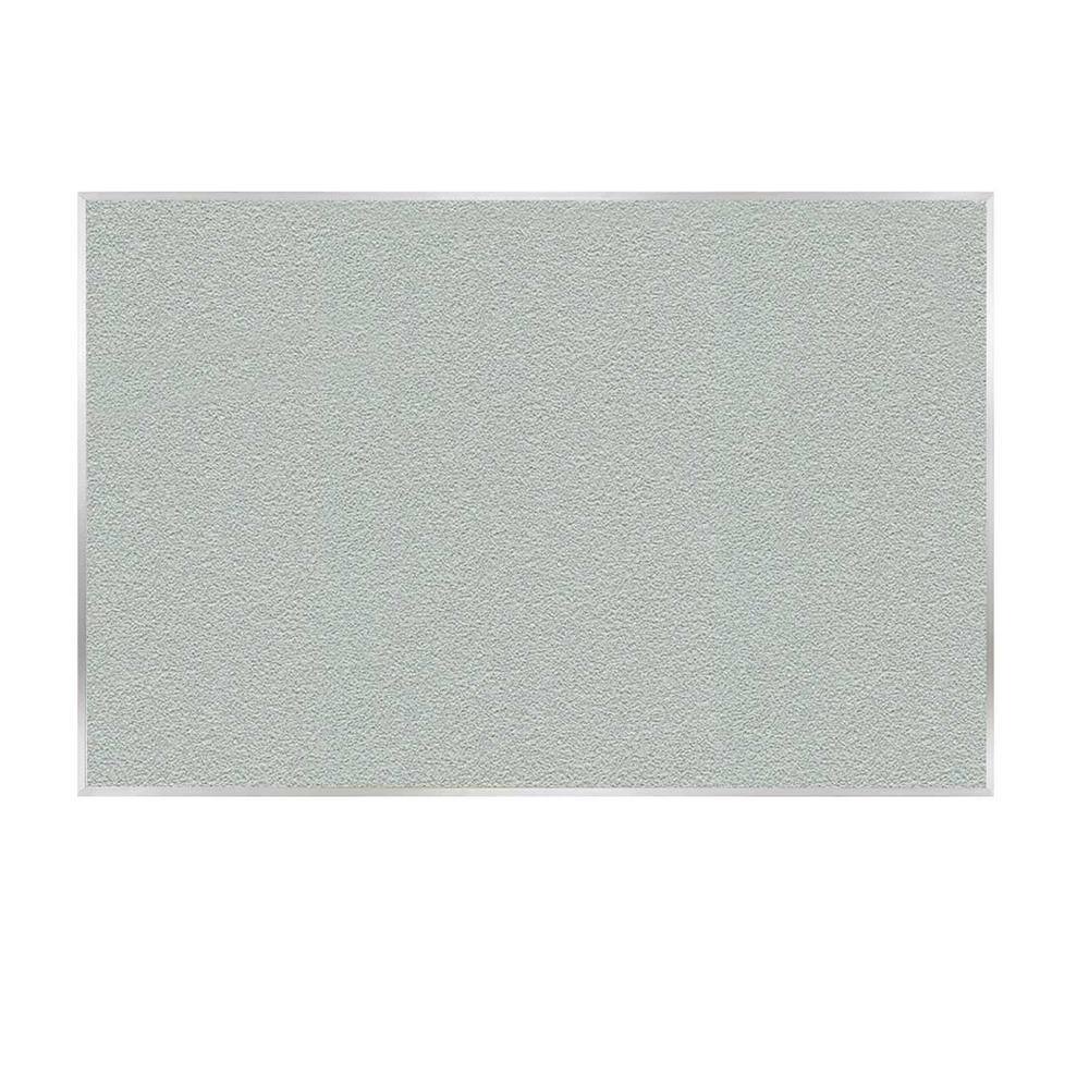 ghent Vinyl Bulletin Board, Satin Aluminum Frame, 4 ft. x 7 ft. 4 in., Silver AV47193 The