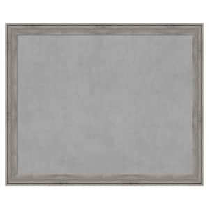 Regis Barnwood Grey 45 in. x 37 in Framed Magnetic Board