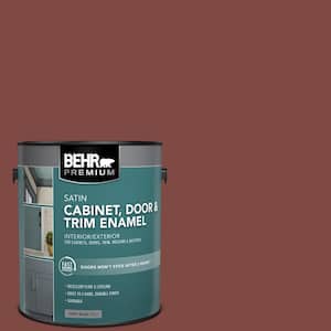 1 gal. #SC-112 Barn Red Satin Enamel Interior/Exterior Cabinet, Door & Trim Paint