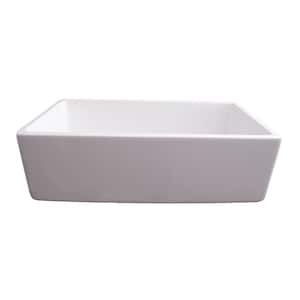 Gwen Farmhouse Apron Front Fireclay 33 in. Single Bowl Kitchen Sink in White