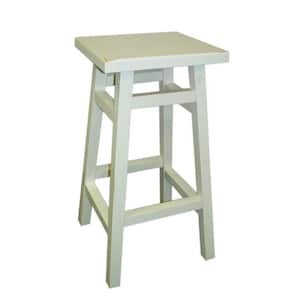 O'Malley 23.75 in. Antique White Bar Stool
