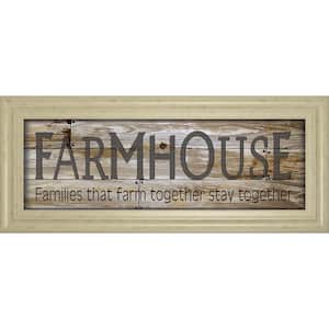 "Farmhouse" By Cindy Jacobs Framed Print Country Wall Art 42 in. x 18 in.