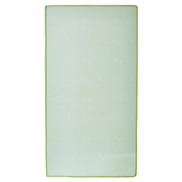 Dream On Me Breathable White Little Butterflies 6 in. 2 in 1 Foam Core Mattress