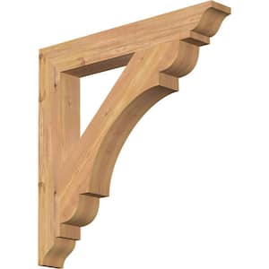 3.5 in. x 26 in. x 26 in. Western Red Cedar Olympic Traditional Smooth Bracket