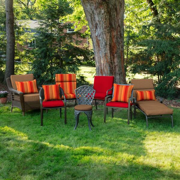 Home Decorators Collection Sunbrella Astoria Sunset Lumbar Outdoor Throw Pillow 2 Pack Ah1t108b D9d2 Home Decorators Collection Sunbrella, Astoria Outdoor Furniture