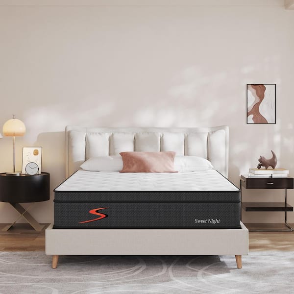 Sweetnight Support Queen Medium Firm 12 in. Hybrid Mattress, Comfortable and Cooling
