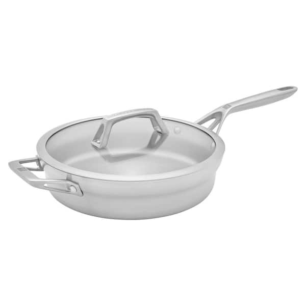 Motion 10-in Stainless Steel Chef's Frying Pan with Lid