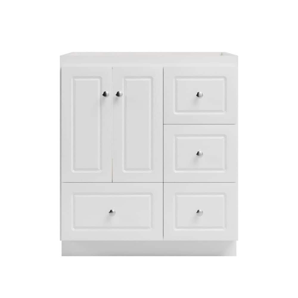 Ultraline 30 in. W x 21 in. D x 34.5 in. H Bath Vanity Cabinet without Top in Winterset price history on PriceWatchPro