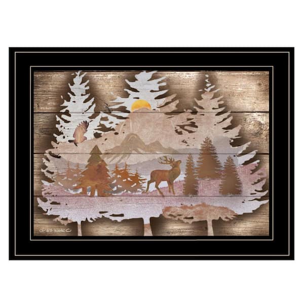 HomeRoots Charlie Great Outdoors I 1-Piece Framed Wall Art 15 in. x 19 in.