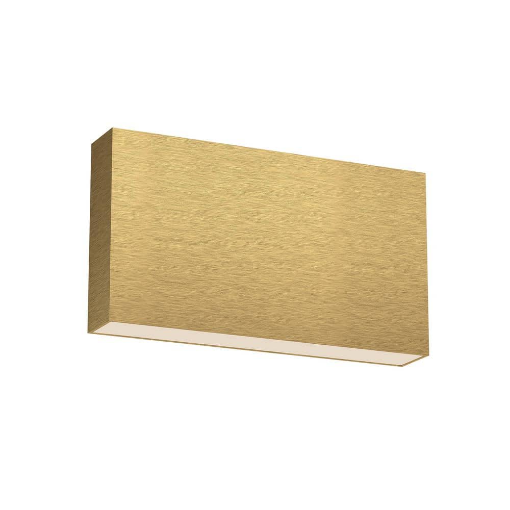 Mica 10-in 1 Light 13-Watt Brushed Gold Integrated LED Wall Sconce price history on PriceWatchPro