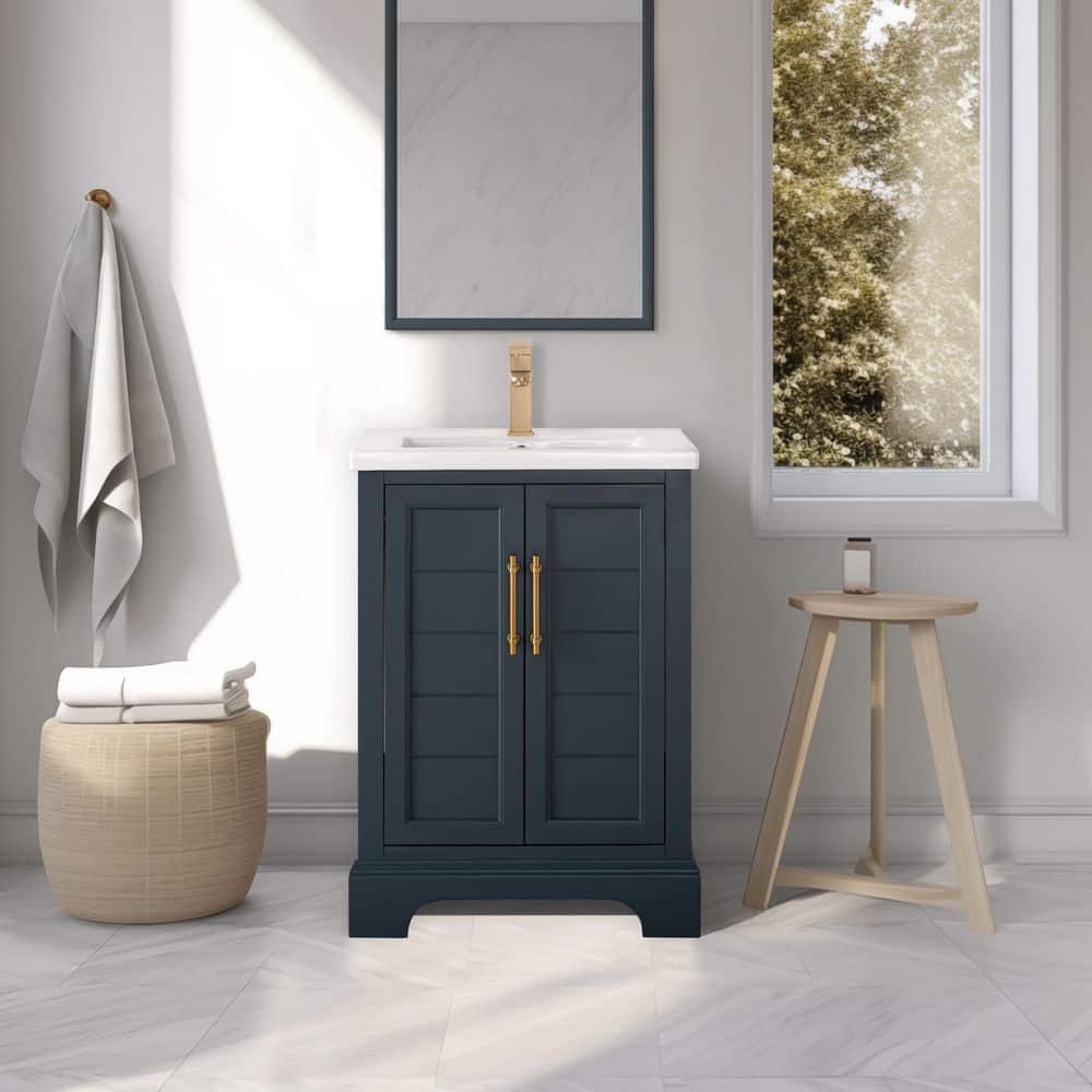 Vanity Art Vannes 24 in. Single Sink Freestanding Vintage Spruce