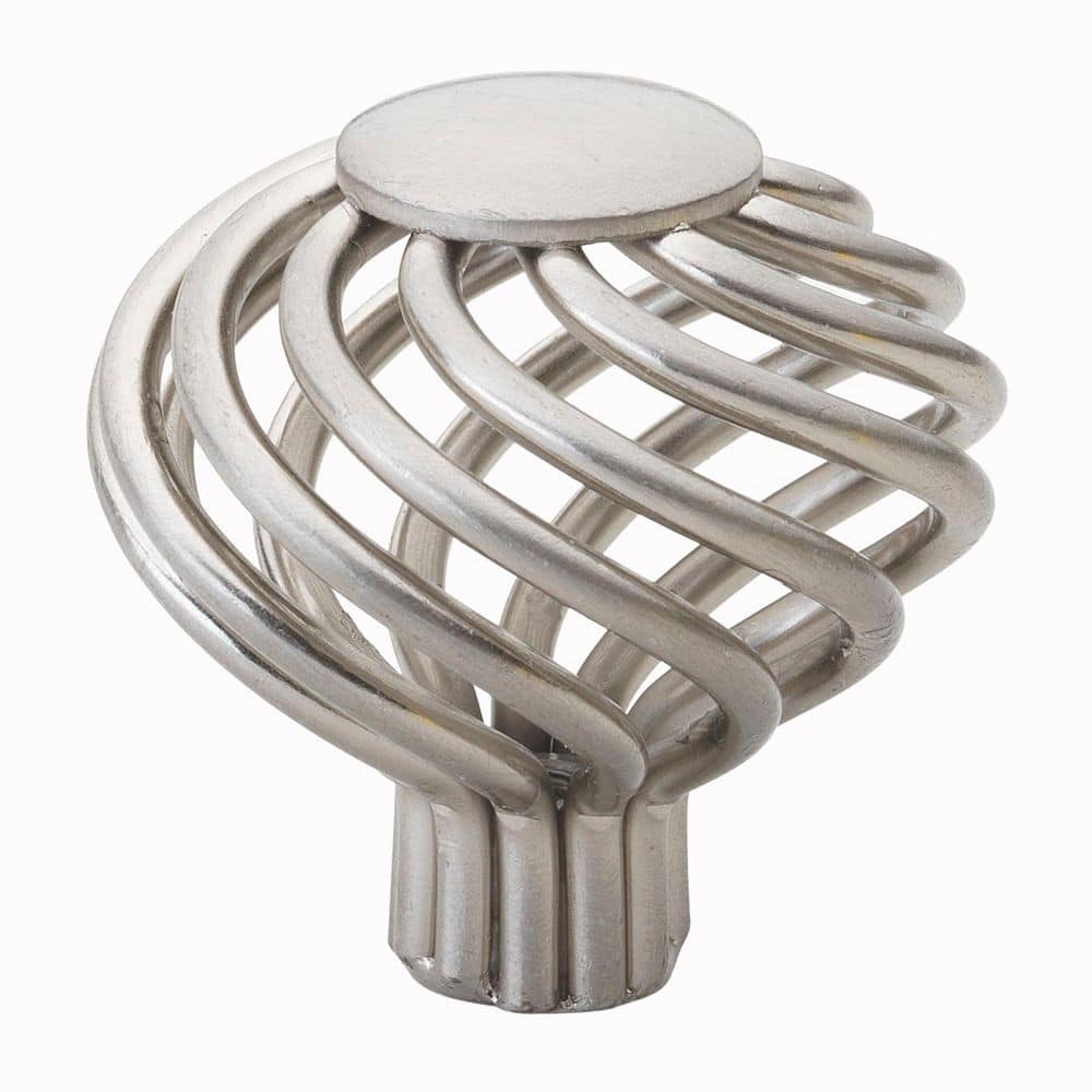1-1/2 in. Dia Satin Nickel Round Birdcage Cabinet Knobs (10-Pack) price history on PriceWatchPro