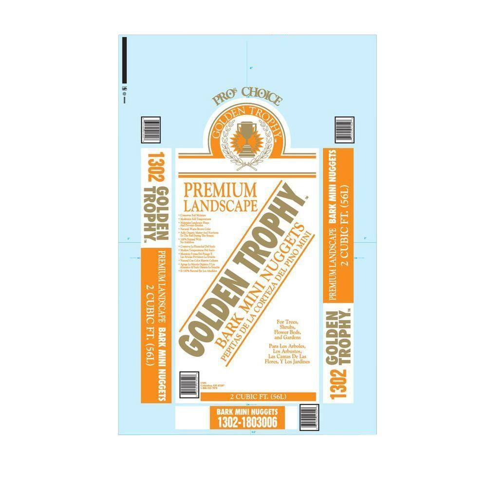 Ohio Mulch 2 cu. ft. Pine Bark Mini Nuggets 130270 The Home Depot