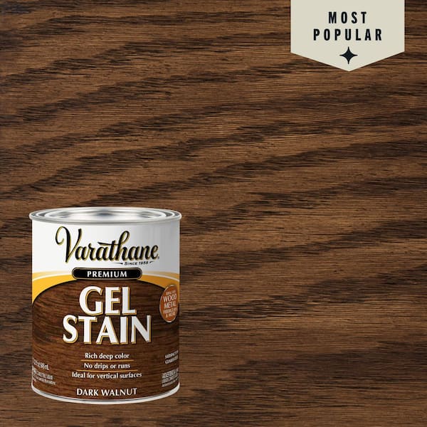 1 qt. Dark Walnut Semi-Transparent Gel Interior Wood Stain