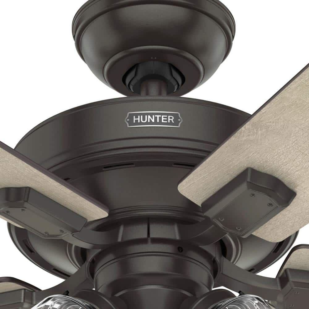 Crestfield Noble Bronze 52" Ceiling Fan with Dimmable LED Light & Remote