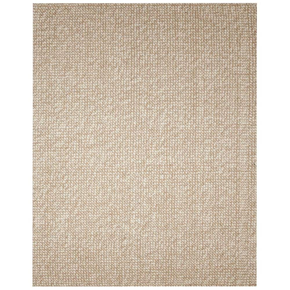 Zatar Beige and Tan 4 ft. x 6 ft. Wool and Jute Area Rug