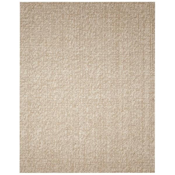 Anji Mountain Zatar Beige and Tan 9 ft. x 12 ft. Wool and Jute Area Rug