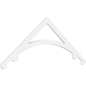 1 in. x 72 in. x 27 in. (9/12) Pitch Legacy Gable Pediment Architectural Grade PVC Moulding