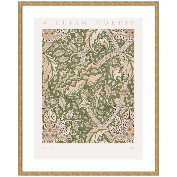 Mila "Poster William Morris Windrush 1883" by The Art Institute of Chicago Abstract Framed Art Print 42 in. x 34 in.
