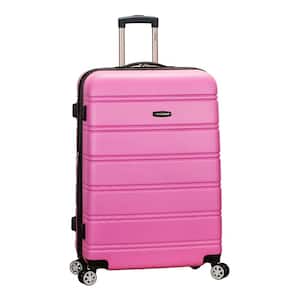 Melbourne 28 in. Pink Expandable Hardside Dual Wheel Spinner Luggage