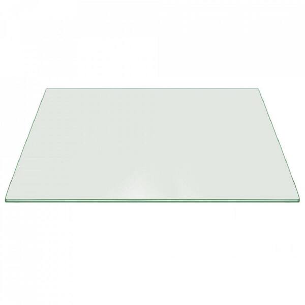 clear glass desk top