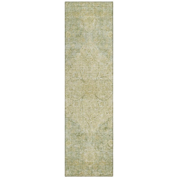 Addison Rugs Chantille Machine Washable Indoor/Outdoor Abstract ACN2136 Sage 2 ft. 3 in. x 7 ft. 6 in. Runner Rug
