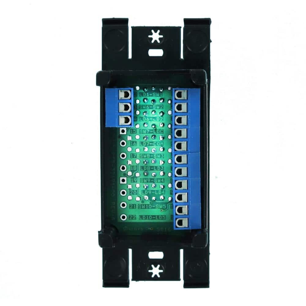 White Low Voltage Pushbutton Station with Copper Contacts