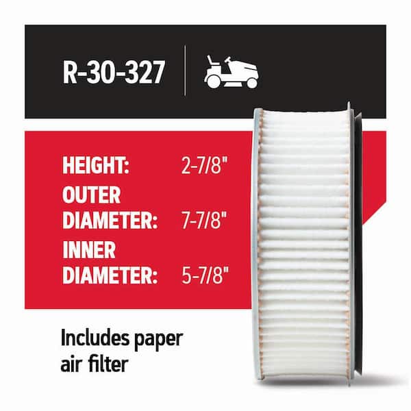 Air Filter for Riding Mowers, Fits Kawasaki and John Deere Engines