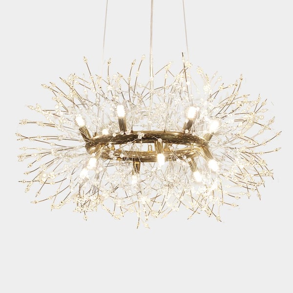 EDISLIVE Calzada Decor 12-Light Gold Dandelion Firework EDISLIVE Calzada Decor 12-Light Gold Dandelion Firework