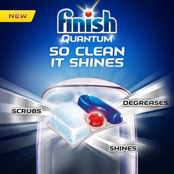 Finish Powerball Quantum 64 Tabs Automatic Dishwasher Detergent