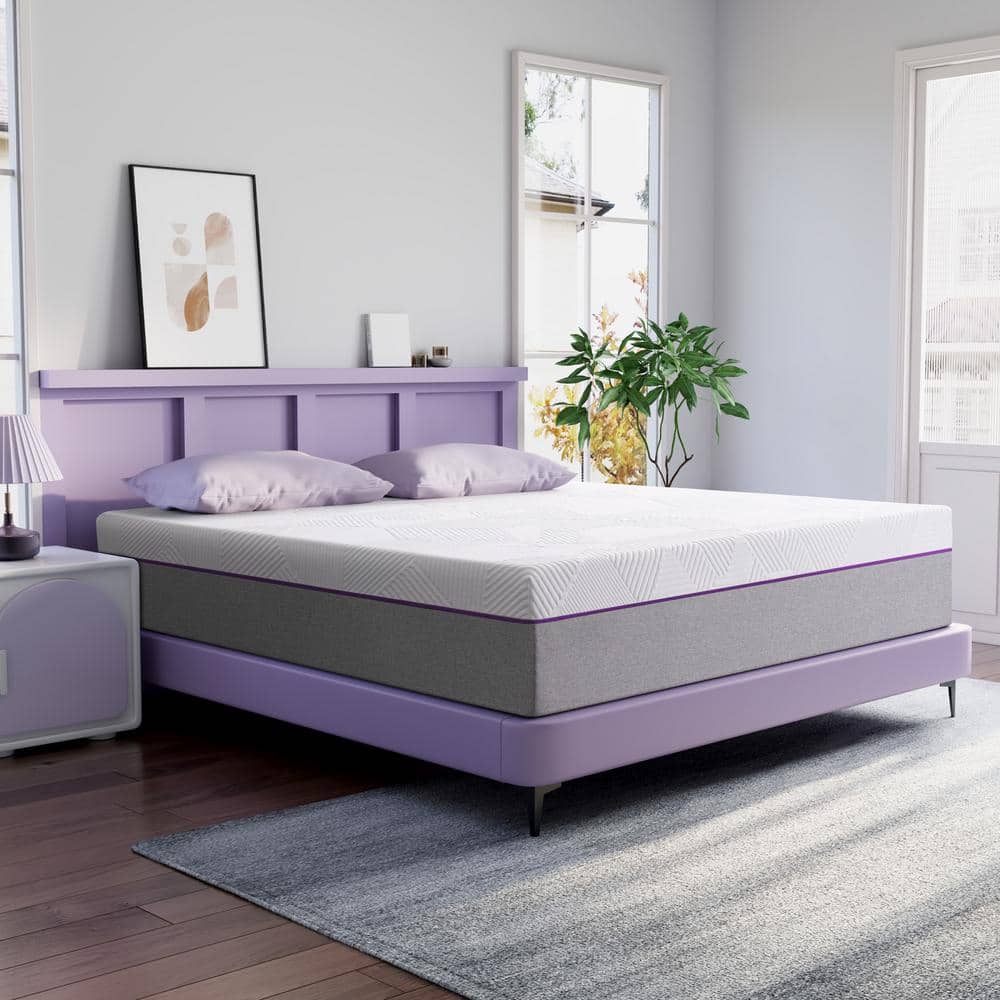 Twolike Full Mattress 12 inch No Fiberglass Gel Memory Foam Full Size Mattress in a Box of Foams and Fabric for Cooling Pressure Relief Sleep, 75 X 54 X 12, Medium