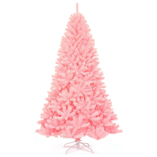 Costway 6 ft. Unlit Hinged Artificial Christmas Tree Full Fir Tree New ...