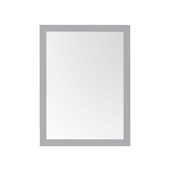 Mayfield 28 in. W x 36 in. H Rectangular Framed Wall Bathroom Vanity Mirror in American Gray