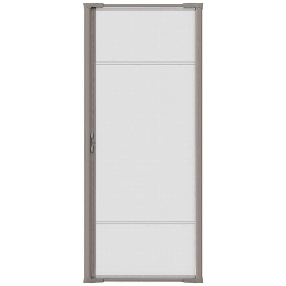 Weather Star 36 in. x 78 in. Brisa Sandstone Short Retractable Screen Door
