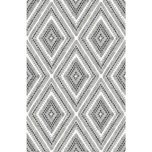 Zaya Black Tribal Diamonds Paper Strippable Roll (Covers 56.4 sq. ft.)