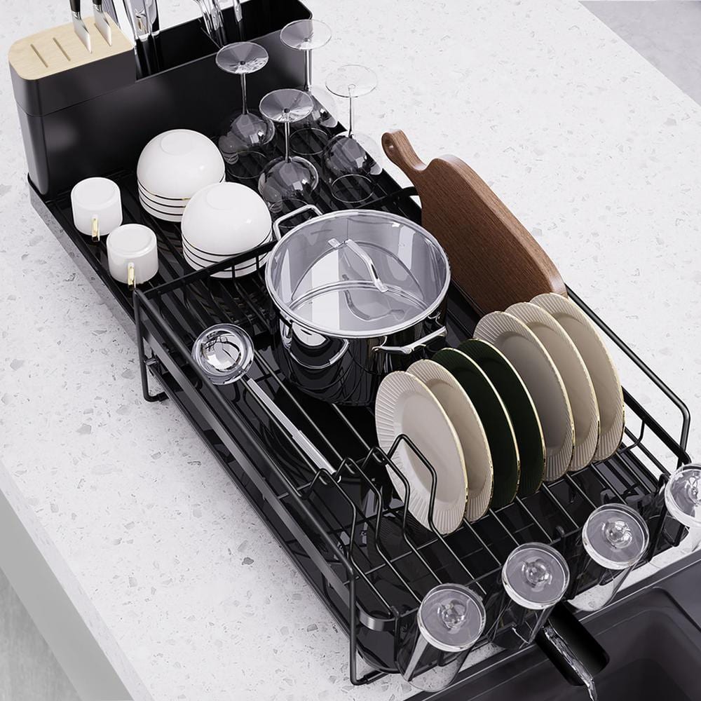 Numhew 21.65 in. to 30.31 in. W Adjustable Large Dish Drying