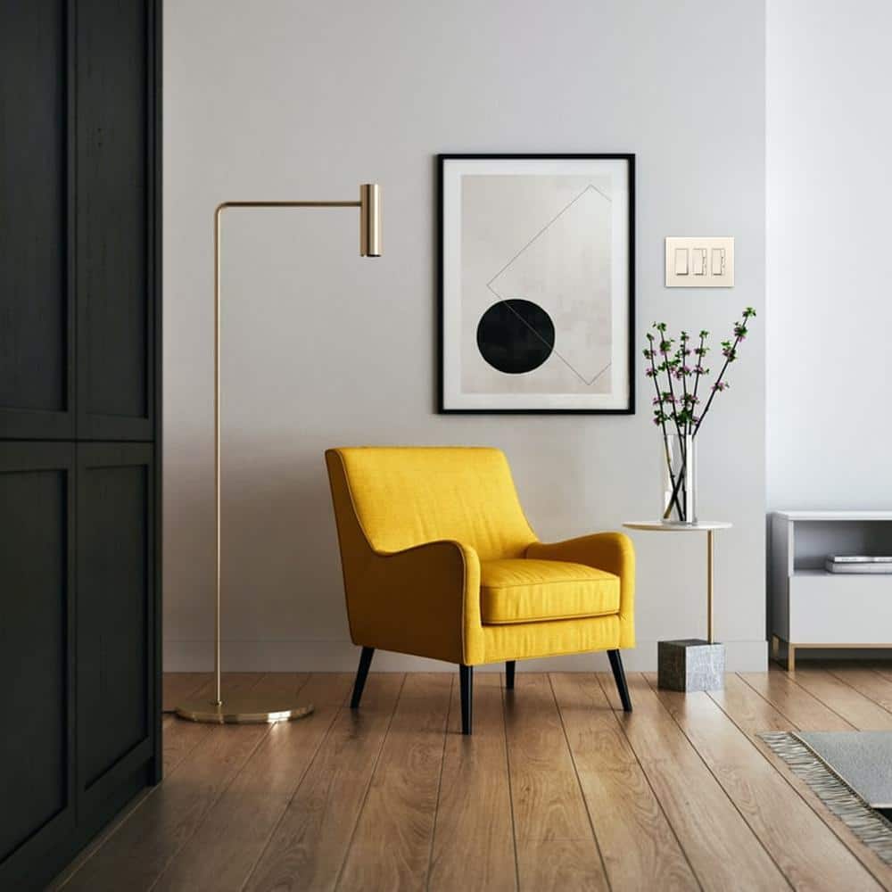 Light Almond Matte Single Pole Rocker Light Switch