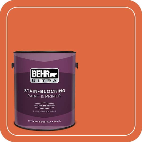 BEHR ULTRA 1 gal. #P200-7 Bonfire Night Extra Durable Eggshell Enamel Interior Paint & Primer