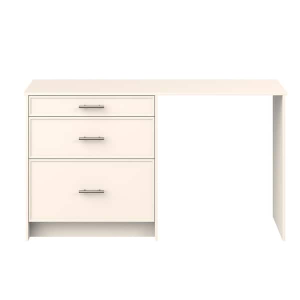 Fairview 61.5 in. W x 34.5 in. H x 24 in. D Washed Linen Simple Desk Base Bundle