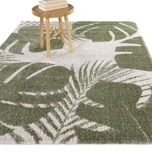 Perutz Green 4 ft. x 6 ft. Floral Area Rug