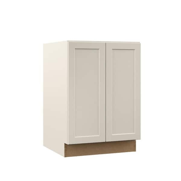 Hampton Bay Designer Series Melvern 24 in. W x 24 in. D x 34.5 in. H Assembled Shaker Full Height Base Kitchen Cabinet in Cloud