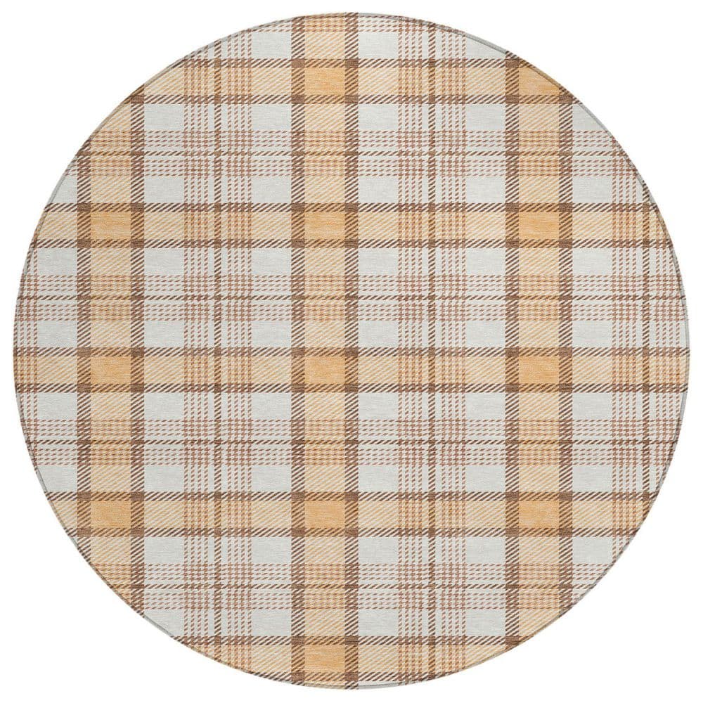 Chantille Machine Washable Indoor/Outdoor Abstract ACN1052 Peach 8 ft. x 8 ft. Area Rug price history on PriceWatchPro