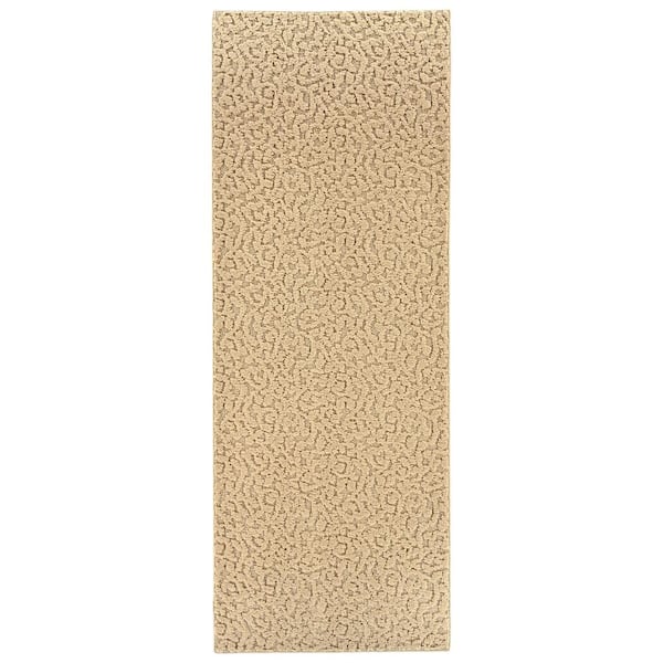 Garland Rug Ivy Tan Floral 3 ft. x 8 ft. Area Rug