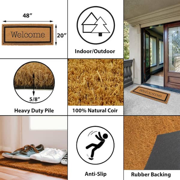 SOCOOL Indoor Door mat, Front Back Door Mat Floor Mats, 47x 32