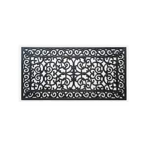 A1HC First Impression Audie Entry Double 24 in. x 48 in. Rubber Door Mat